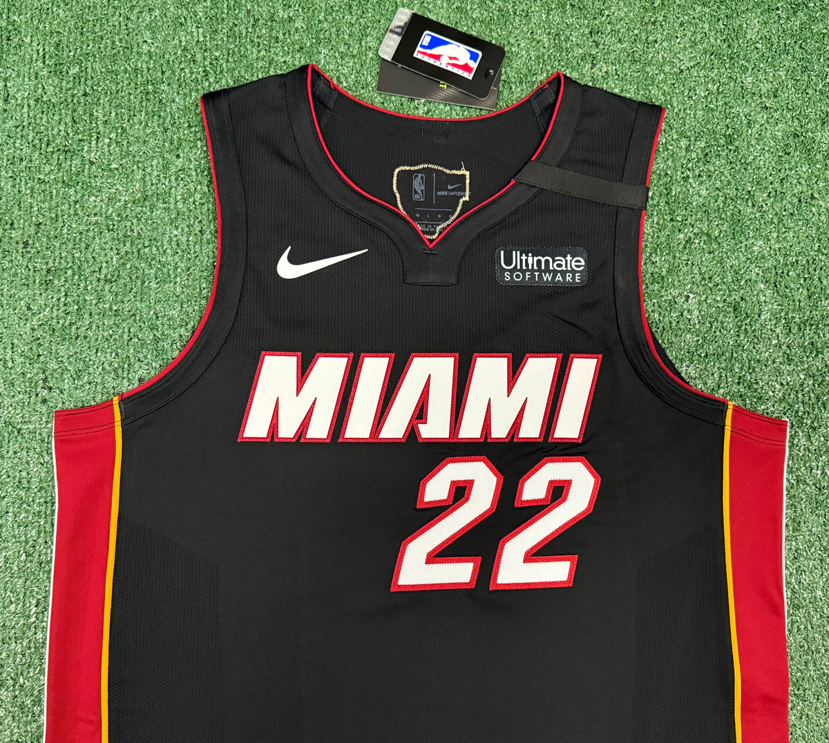 Jimmy Butler Miami Heat Bubble Jersey #22 Nike Vaporknit Authentic Black Size 48 (Large) NBA