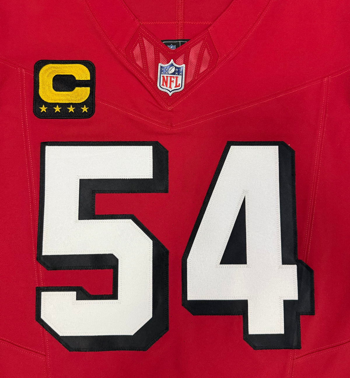 Fred Warner San Francisco 49ers Jersey #54 Nike Vapor FUSE Elite Red Size 40 (Medium) NFL
