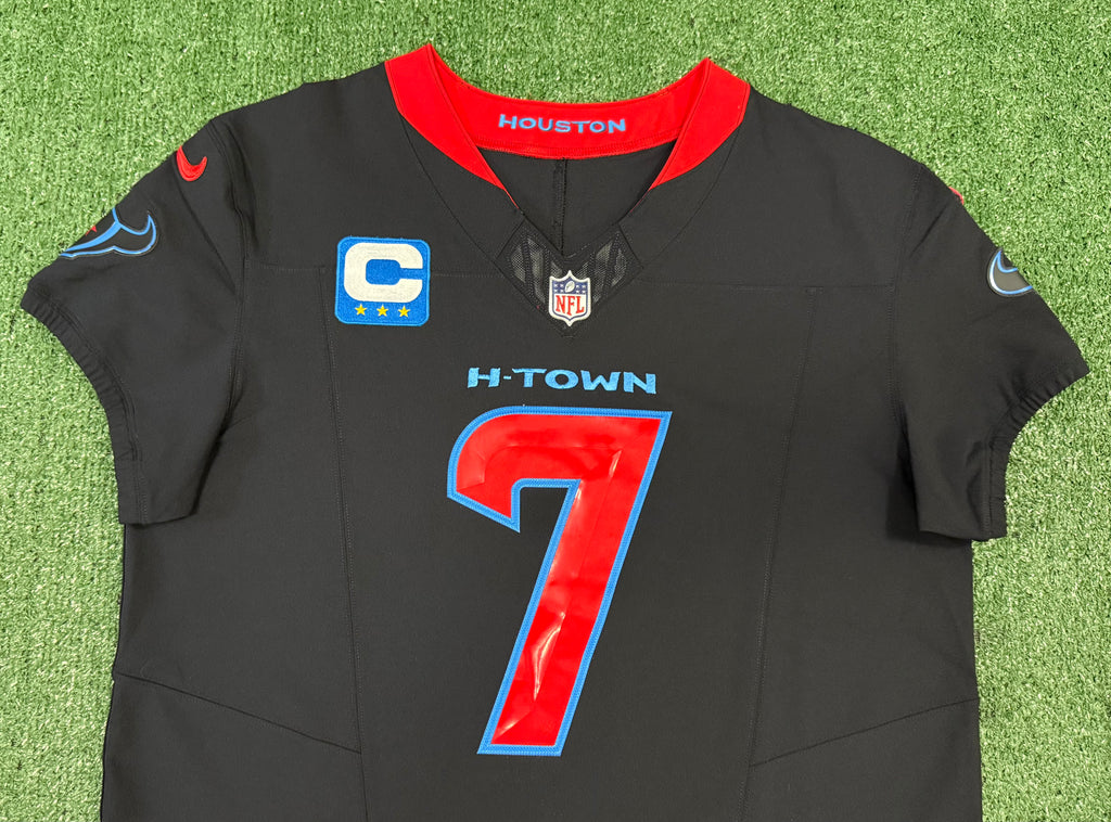 CJ Stroud Houston Texans Jersey #7 Nike Vapor Fuse Elite Navy Size 44 (L) NFL
