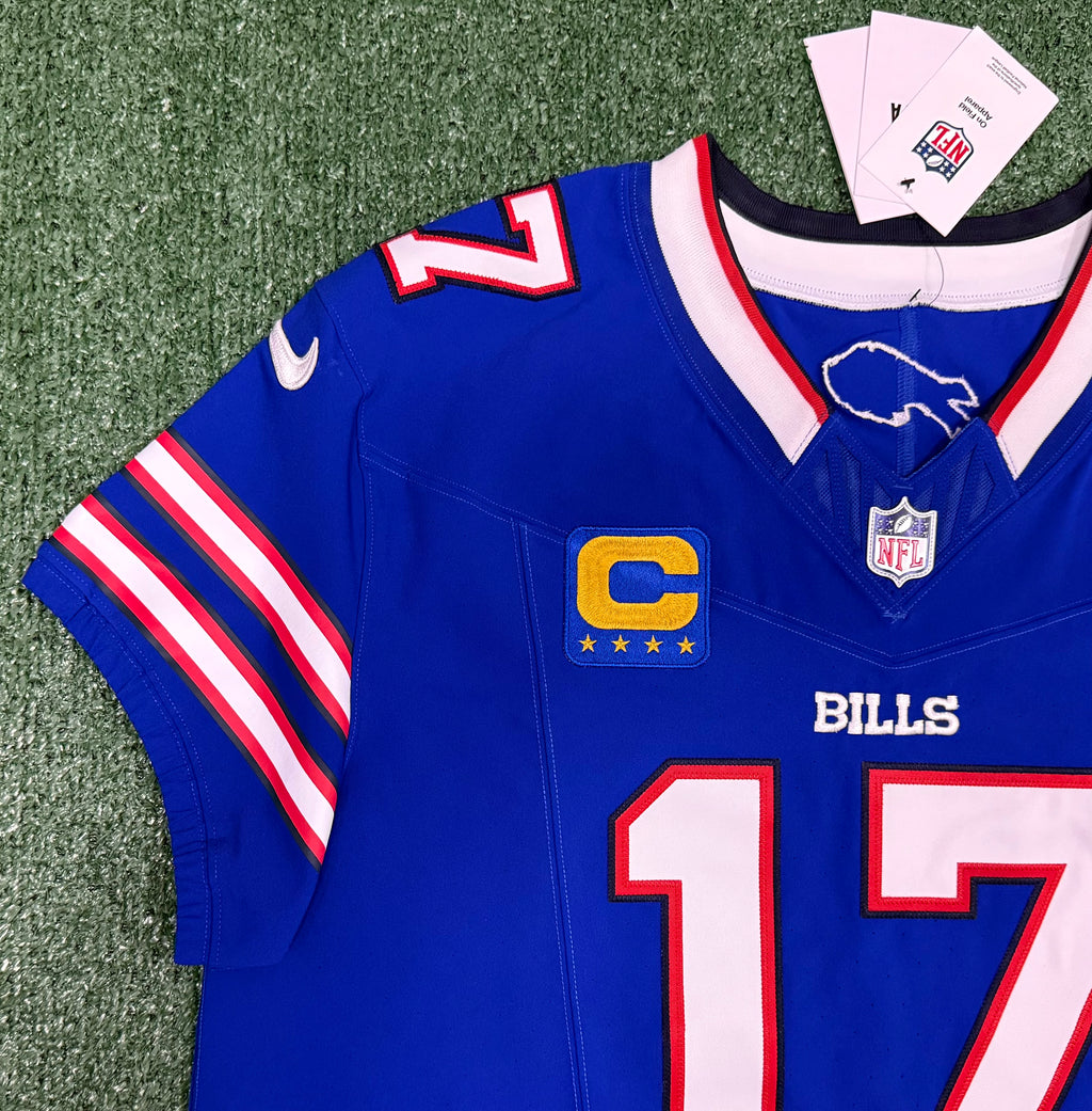 Josh Allen Buffalo Bills Jersey #17 Nike Vapor Fuse Elite Blue Size 48 (XL) NFL