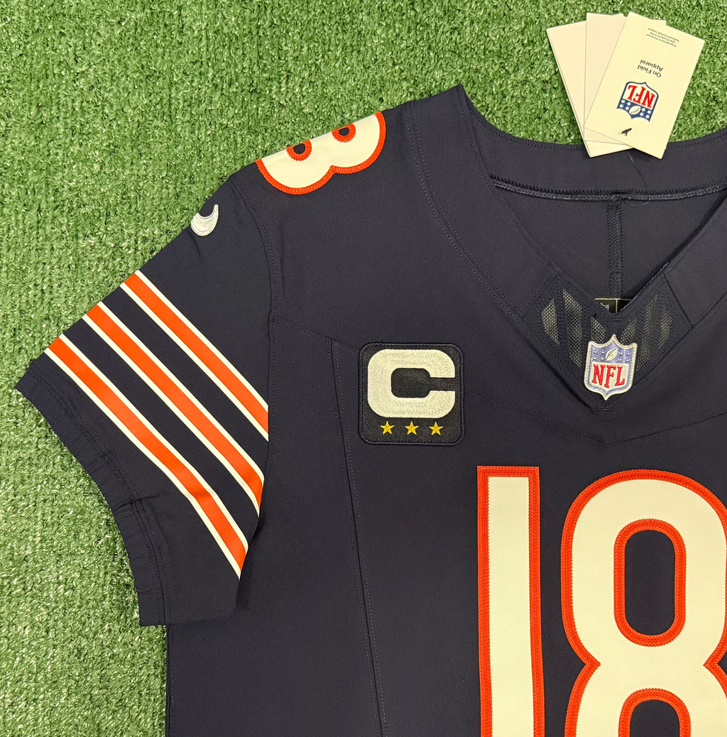Caleb Williams Chicago Bears Jersey #18 Nike Vapor FUSE Elite Navy Size 40 (Medium) NFL