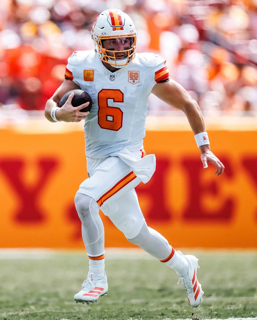 Baker Mayfield Tampa Bay Buccaneers Jersey #6 Nike Vapor FUSE Elite White Creamsicle size 48 (XL) NFL