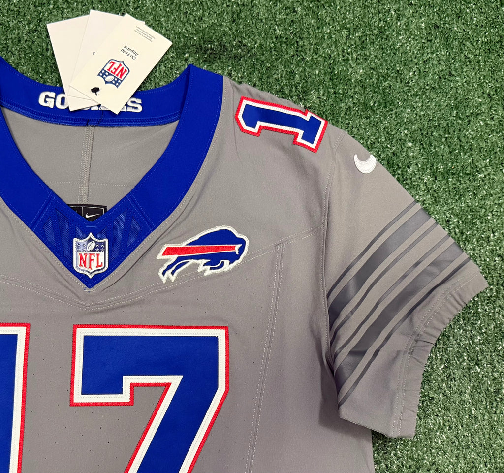 Josh Allen Buffalo Bills Jersey #17 Nike Vapor Fuse Elite Gray Size 40 (M) NFL