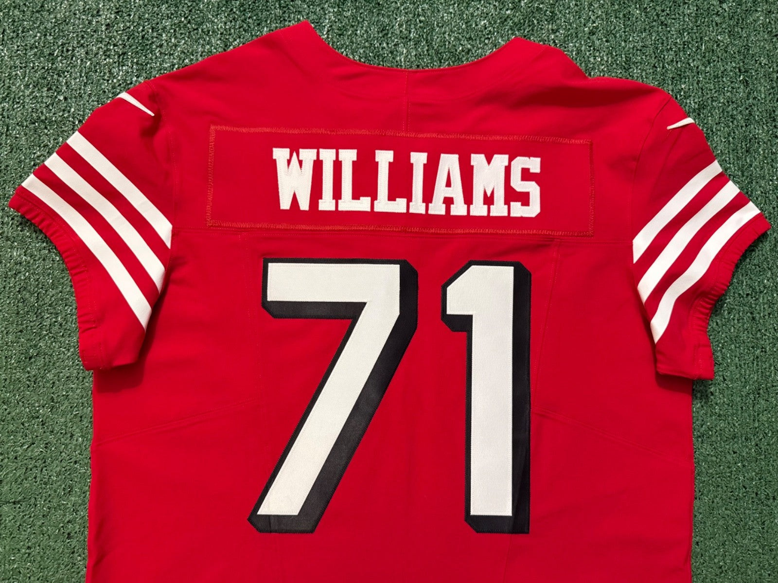 Trent Williams San Francisco 49ers Jersey #71 Nike Vapor FUSE Elite Red Size 48 (XL) NFL