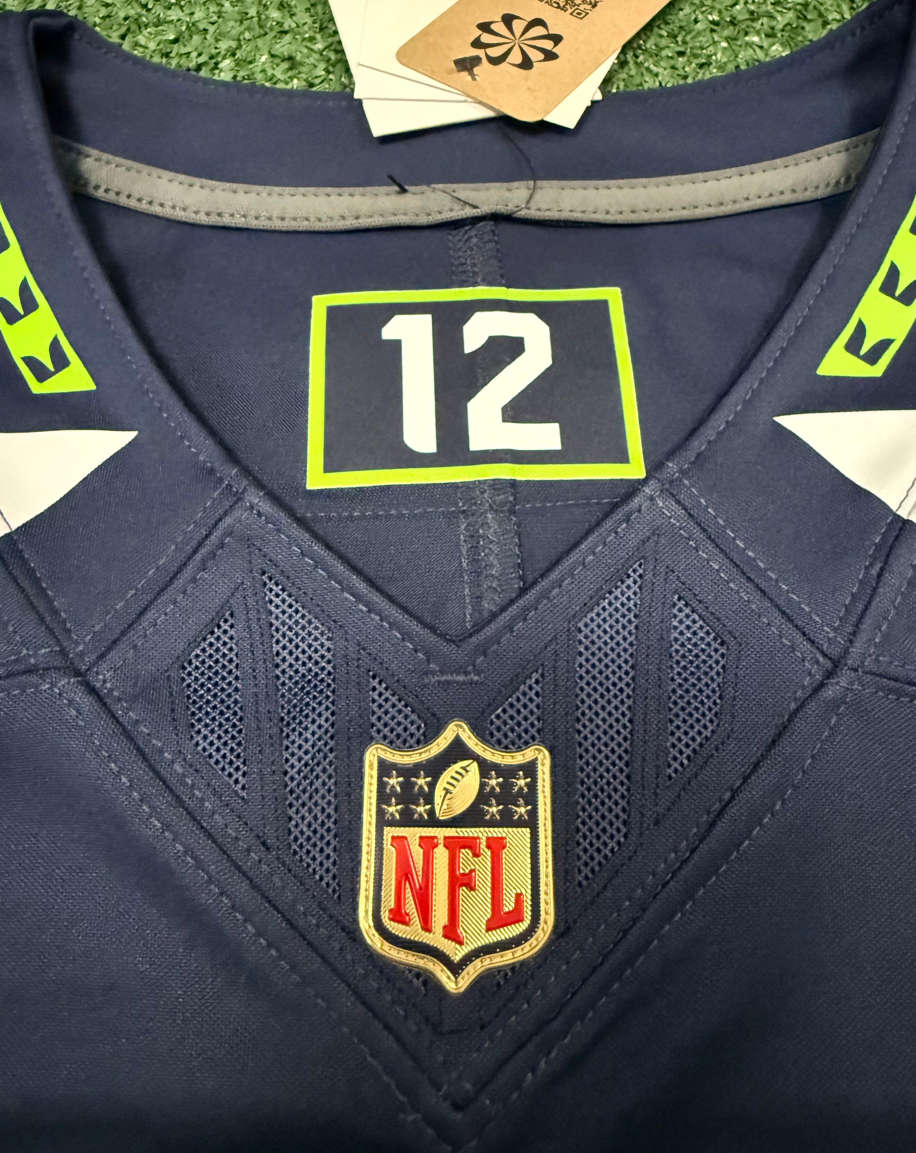 Jaxon Smith-Njigba Seattle Seahawks Jersey #11 Nike Vapor FUSE Limited Navy Size (XL) NFL