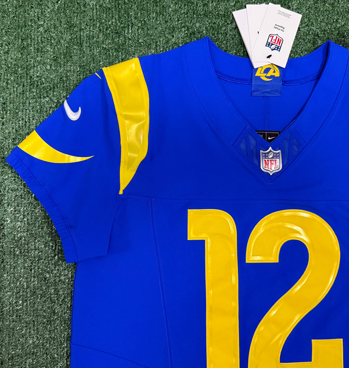 Puka Nacua Los Angeles Rams
Jersey #12 Nike Vapor FUSE Elite Blue Size 40 (Medium) NFL