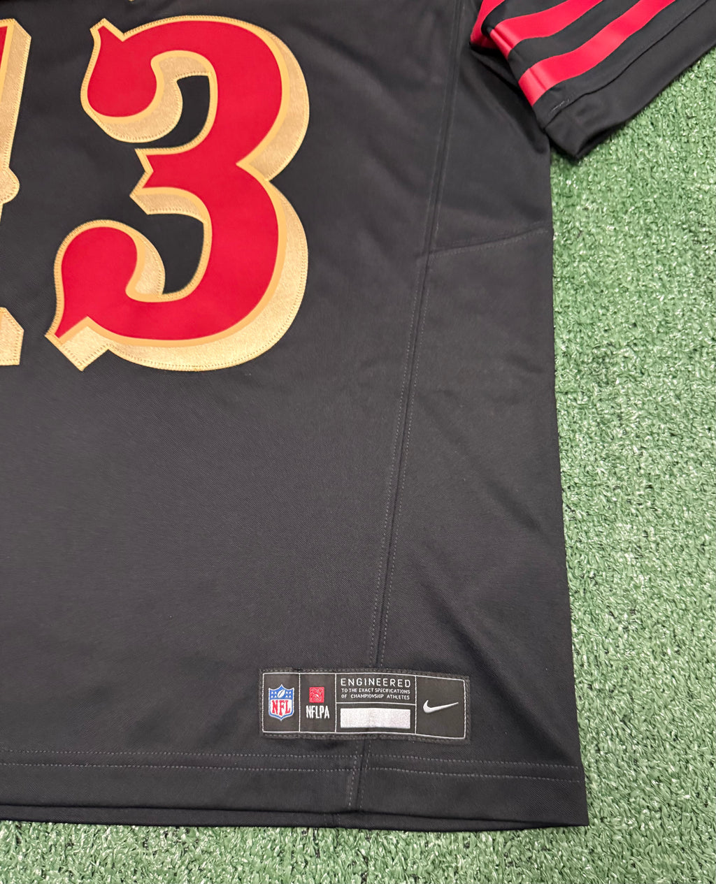 Brock Purdy San Francisco 49ers Jersey #13 Nike Vapor Fuse Limited Rivalry Black Size (Medium) NFL