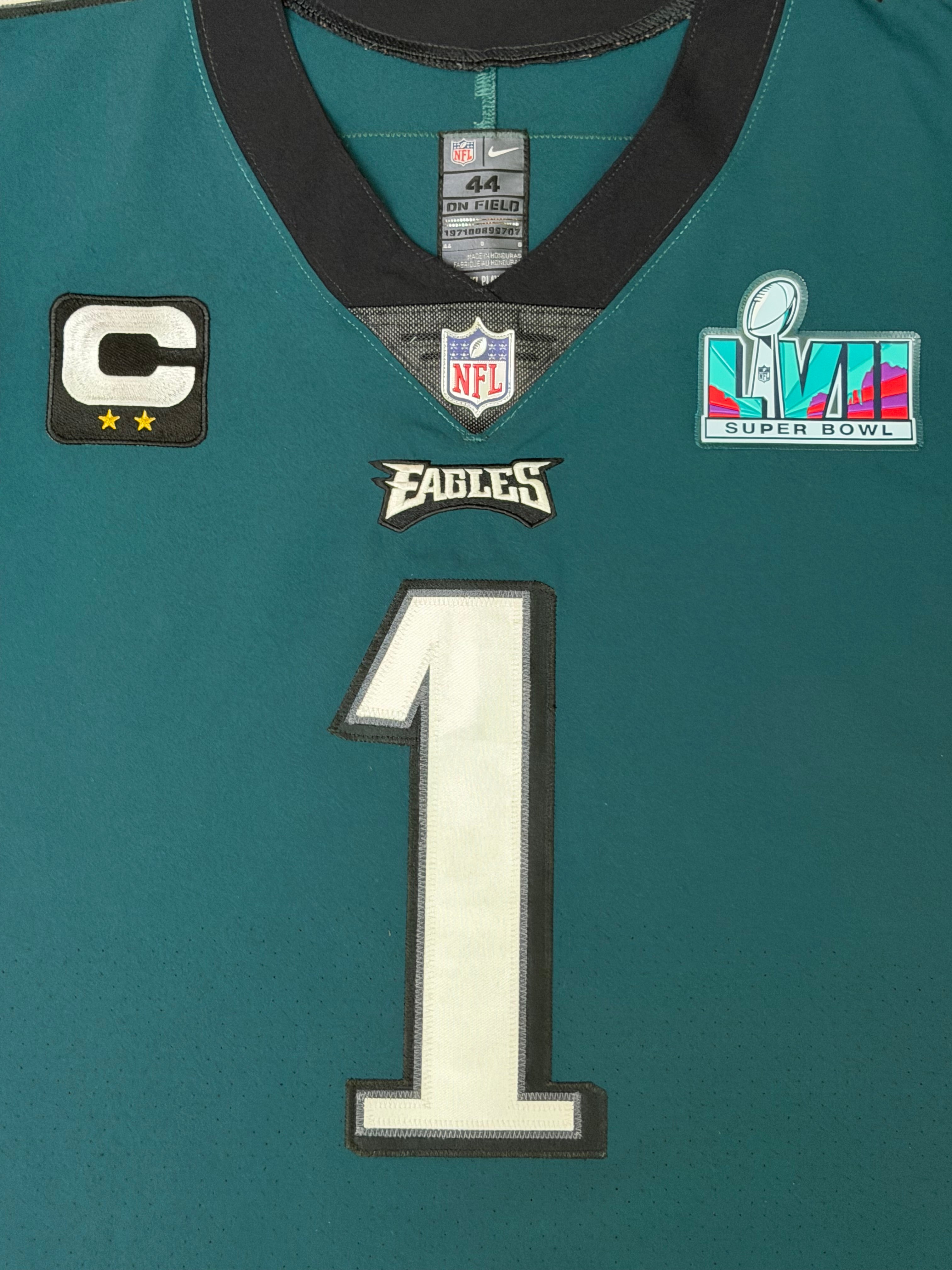 Jalen Hurts Philadelphia Eagles Jersey #1 Nike Vapor Elite Green size 44 (Large) NFL
