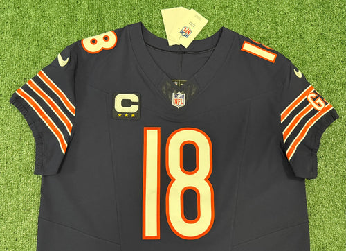 Caleb Williams Chicago Bears Jersey #18 Nike Vapor FUSE Elite Navy Size 48 (XL) NFL