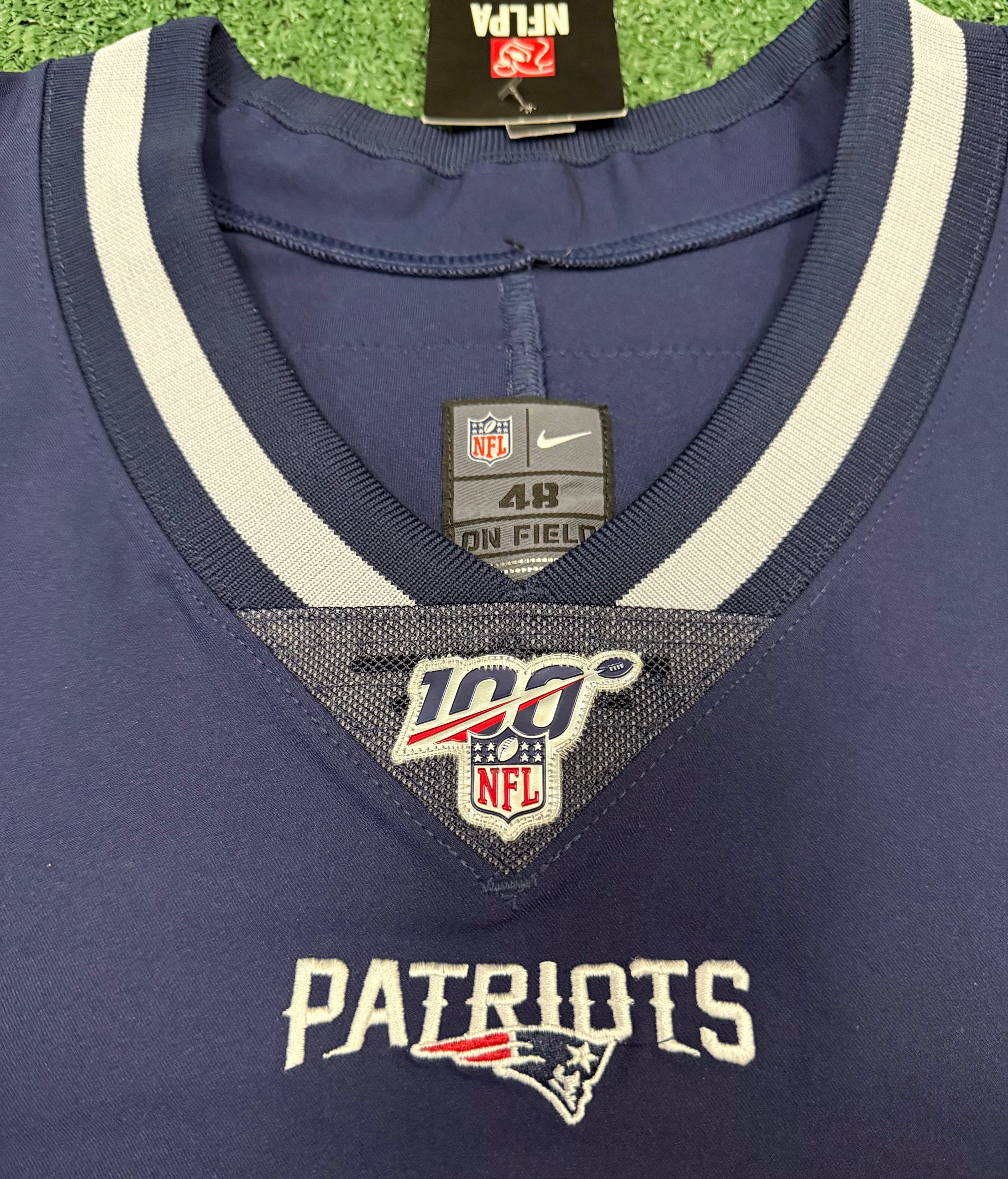 Tom Brady New England Patriots Jersey #12 Nike Vapor Elite Blue Size 48 (XL) NFL