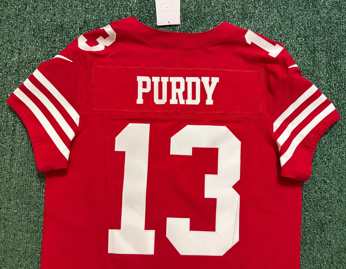 Brock Purdy San Francisco 49ers Jersey #13 Nike Vapor FUSE Elite Red Size 44 (Large) NFL