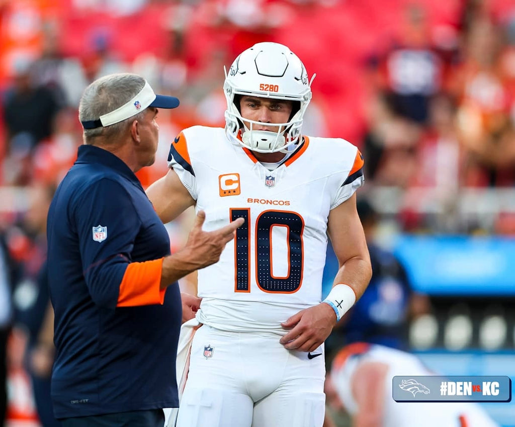 Bo Nix Denver Broncos Jersey #10 Nike Vapor Fuse Elite White Size 44 (L) NFL