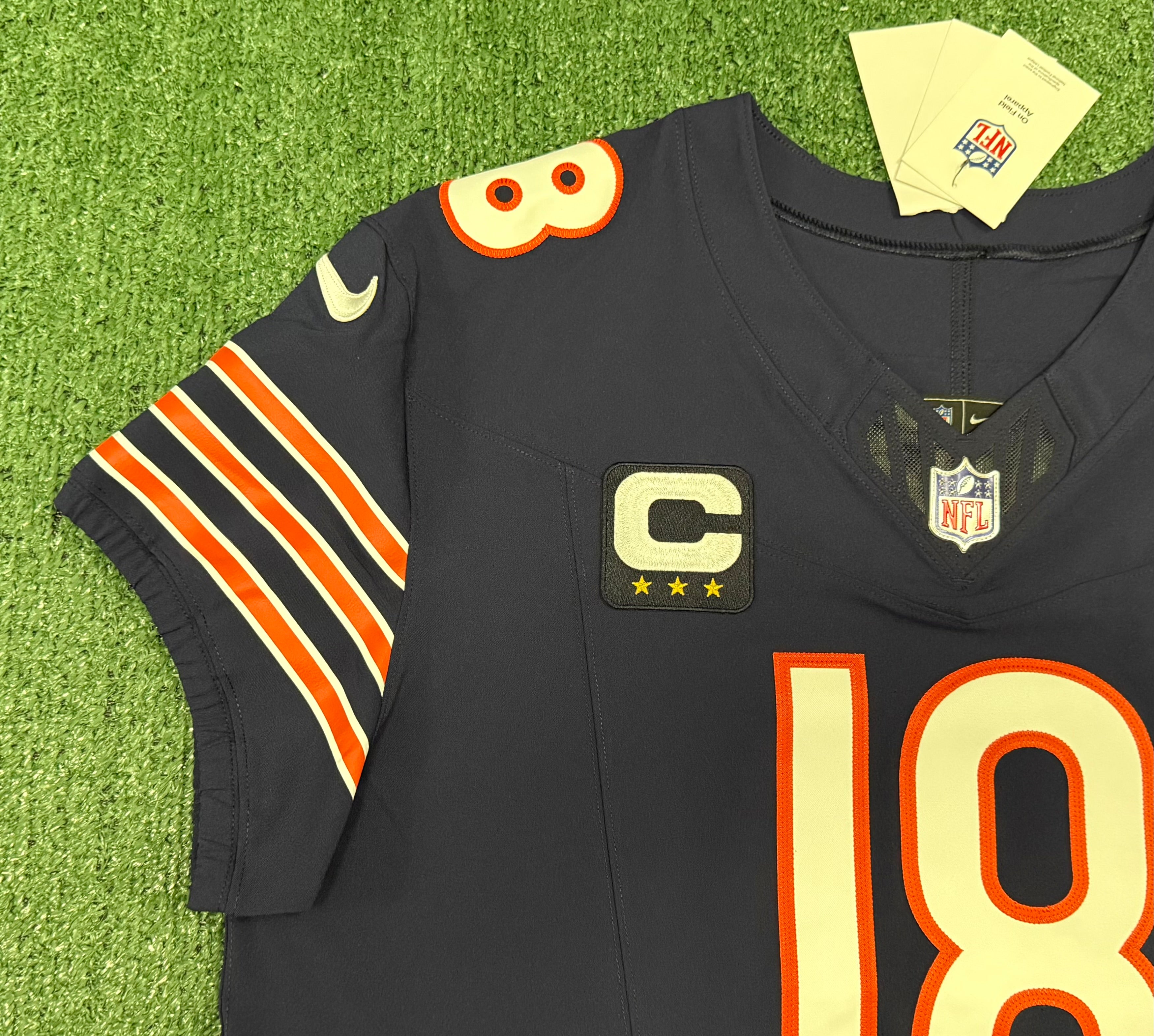 Caleb Williams Chicago Bears Jersey #18 Nike Vapor FUSE Elite Navy Size 48 (XL) NFL