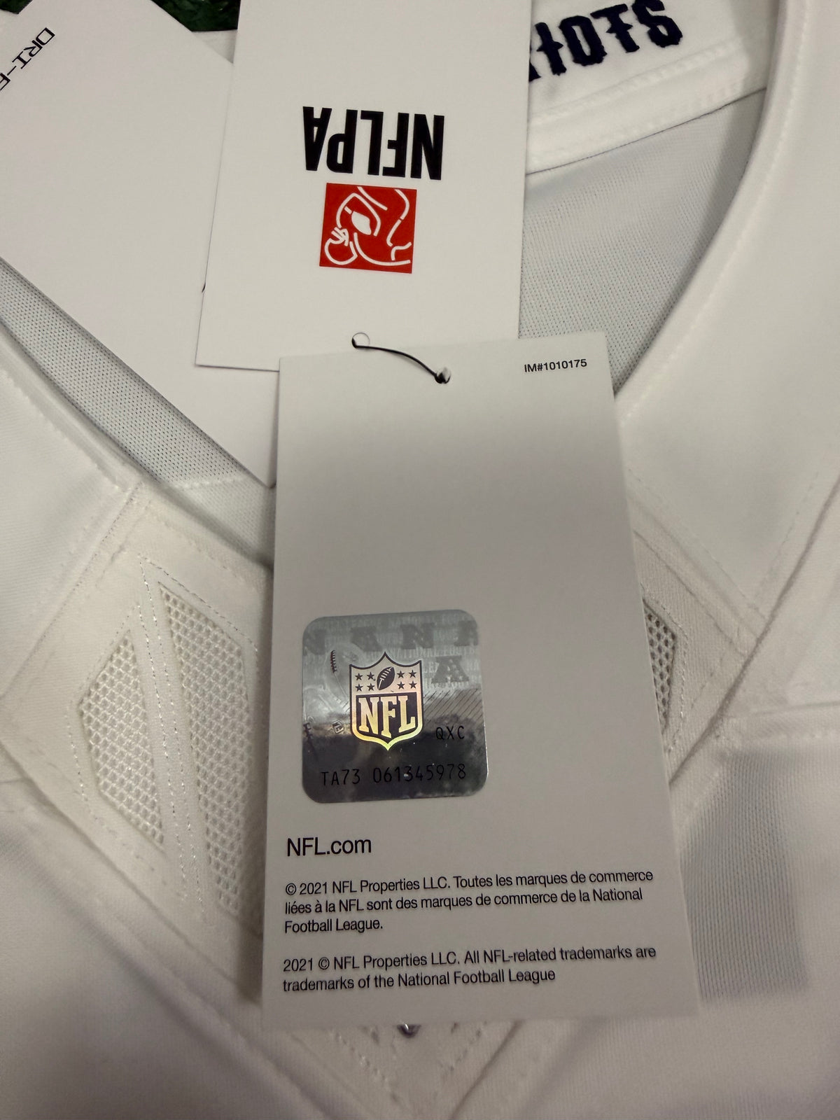 Drake Maye New England Patriots Jersey #10 Nike Vapor Fuse Limited White Size (Medium) NFL