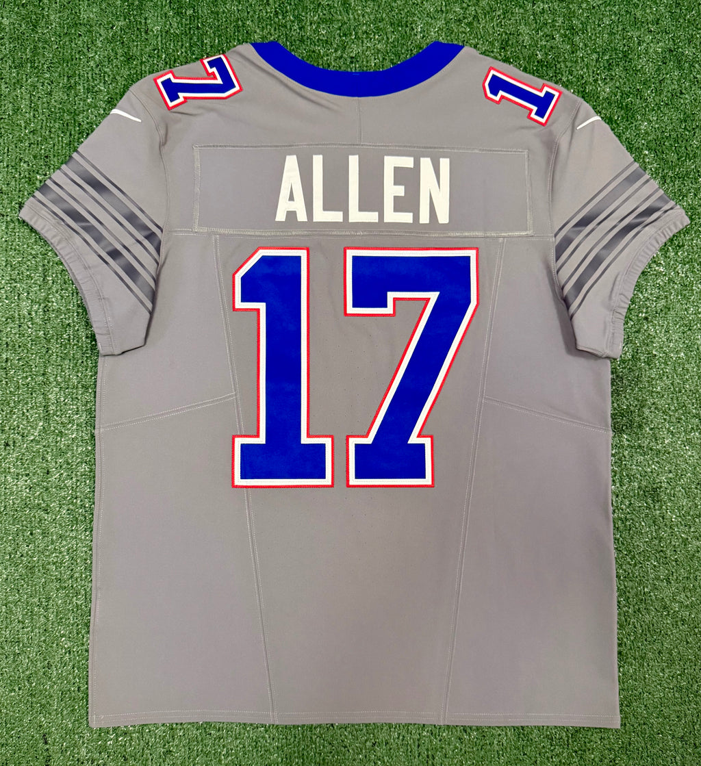 Josh Allen Buffalo Bills Jersey #17 Nike Vapor Fuse Elite Gray Size 44 (L) NFL
