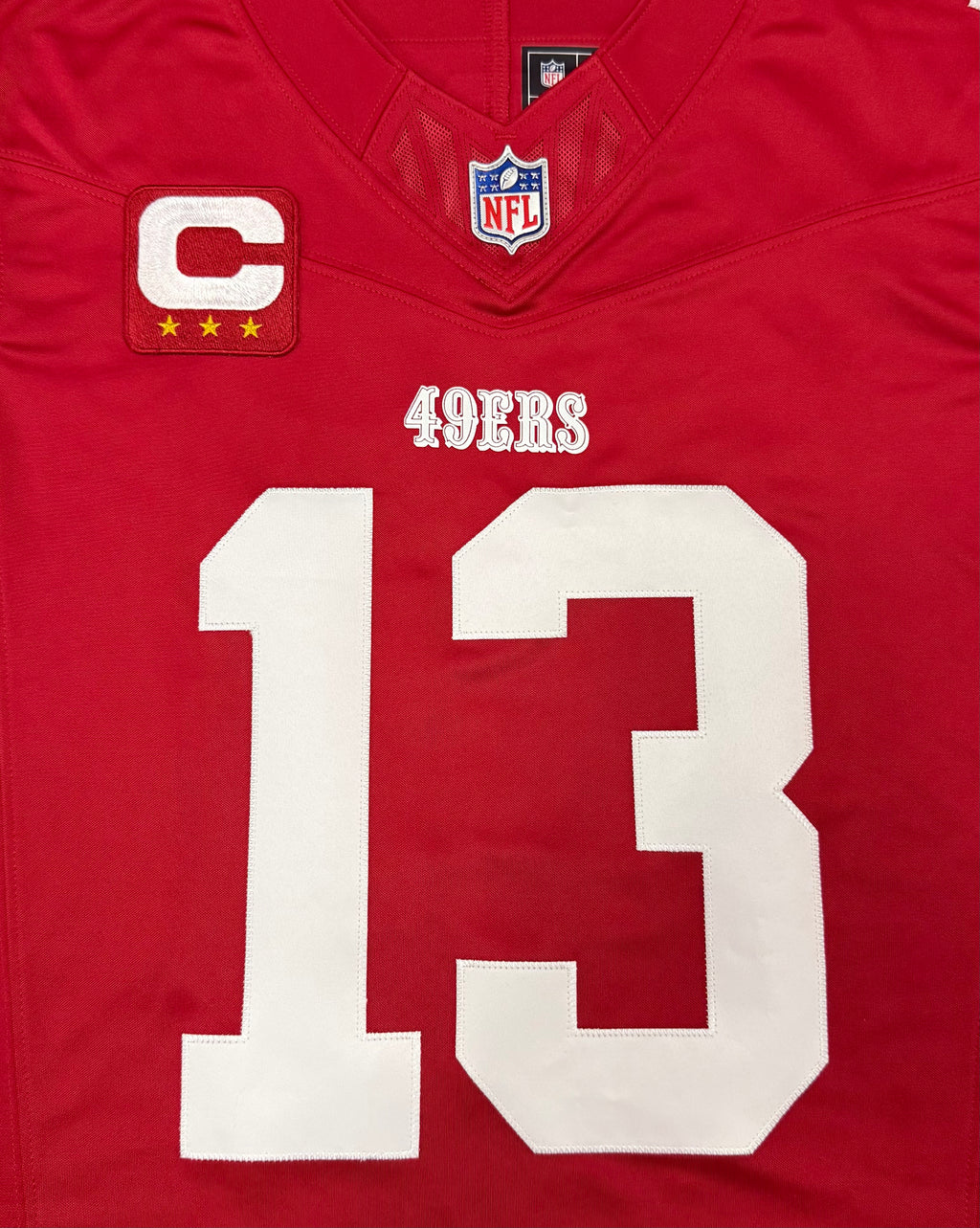 Brock Purdy San Francisco 49ers Jersey #13 Nike Vapor Fuse Limited Stitched Red Size (Medium) NFL