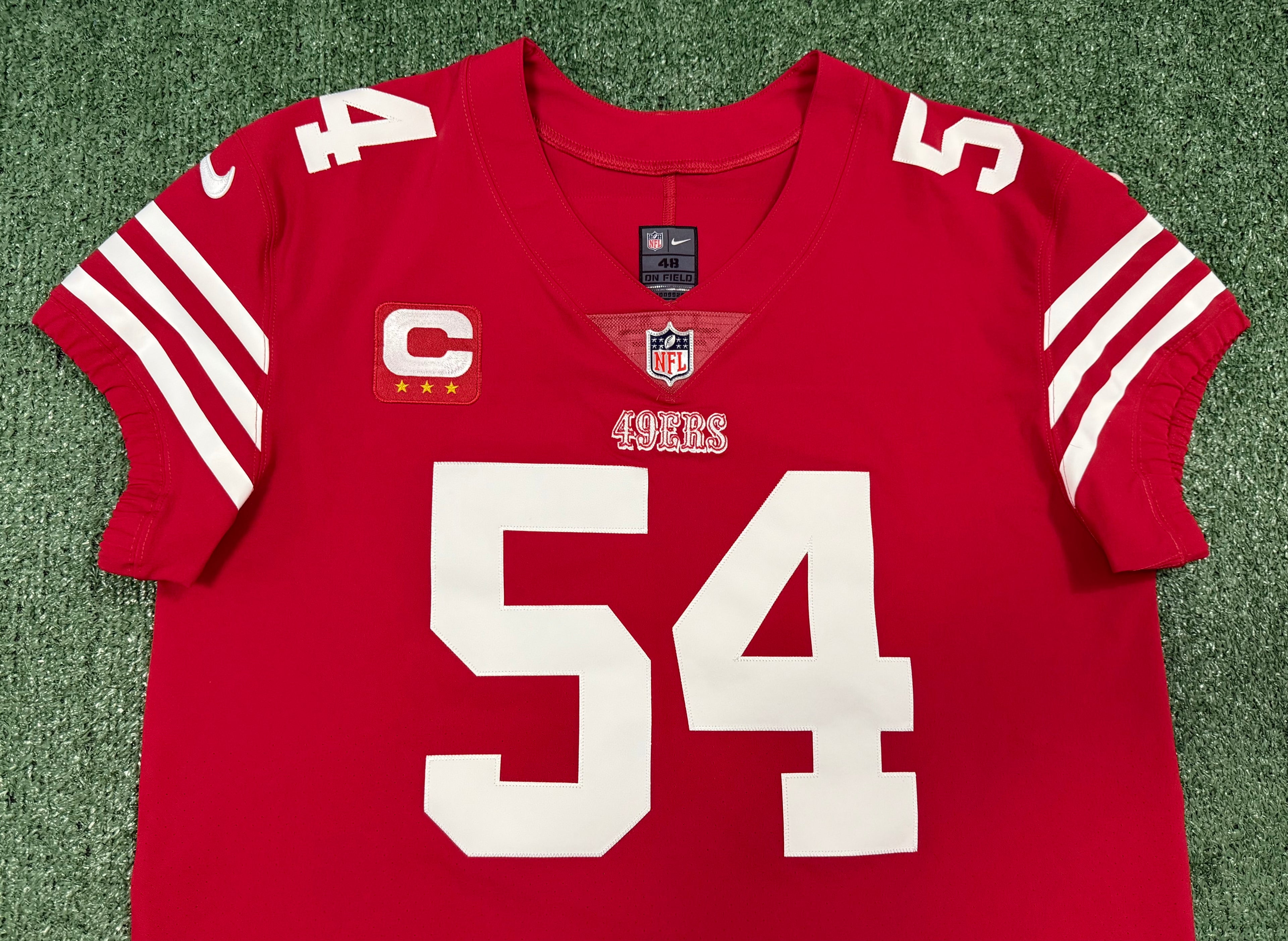 Fred Warner San Francisco 49ers
Jersey #54 Nike Vapor Elite red Size 44 (Large) NFL