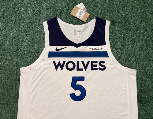 Anthony Edwards Minnesota Timberwolves Jersey #5 Nike ADV Authentic White Size 52 (XL) NBA
