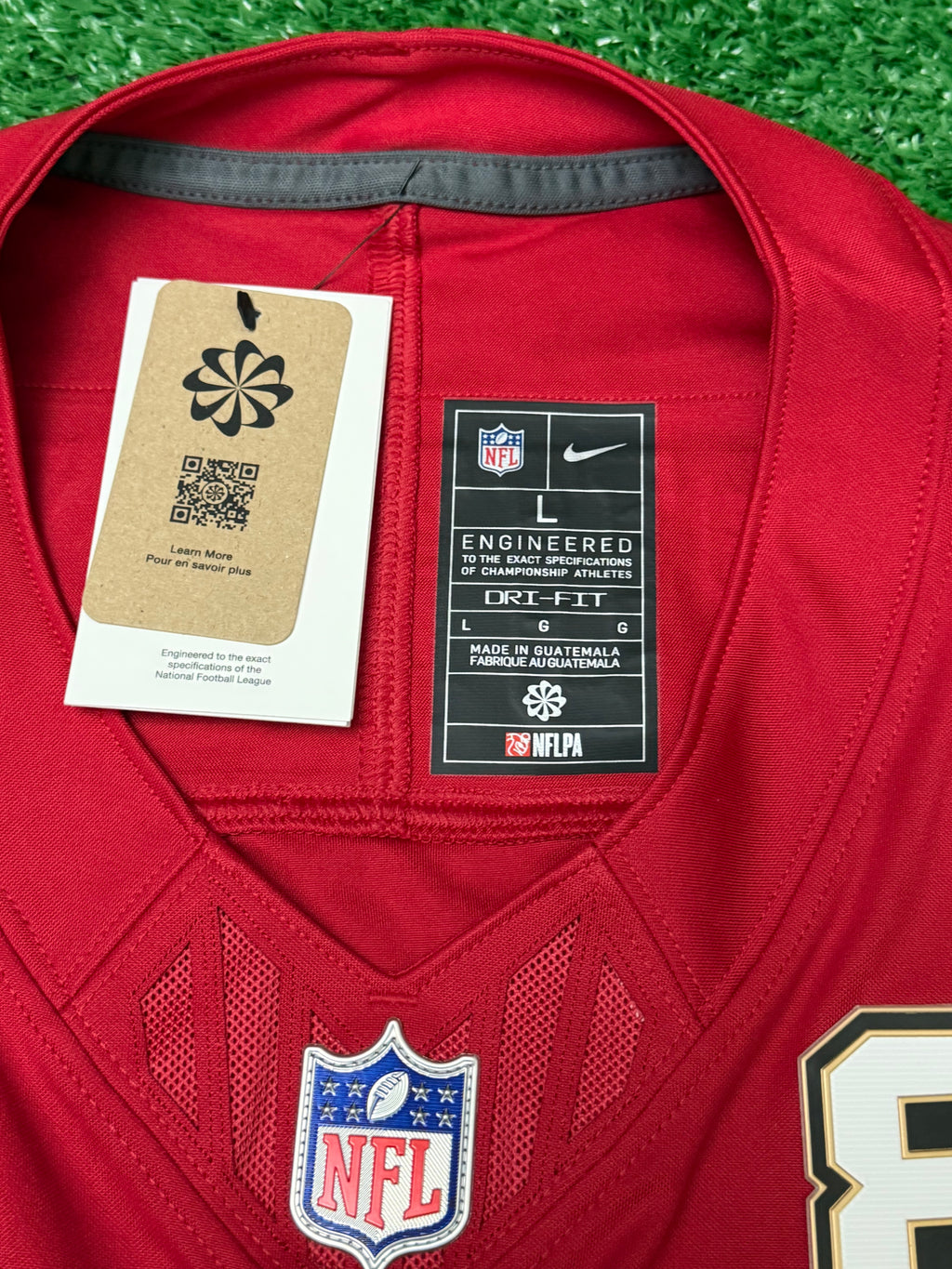 Brock Purdy San Francisco 49ers Jersey #13 Nike Vapor Fuse Limited Stitched Red Size (Large) NFL