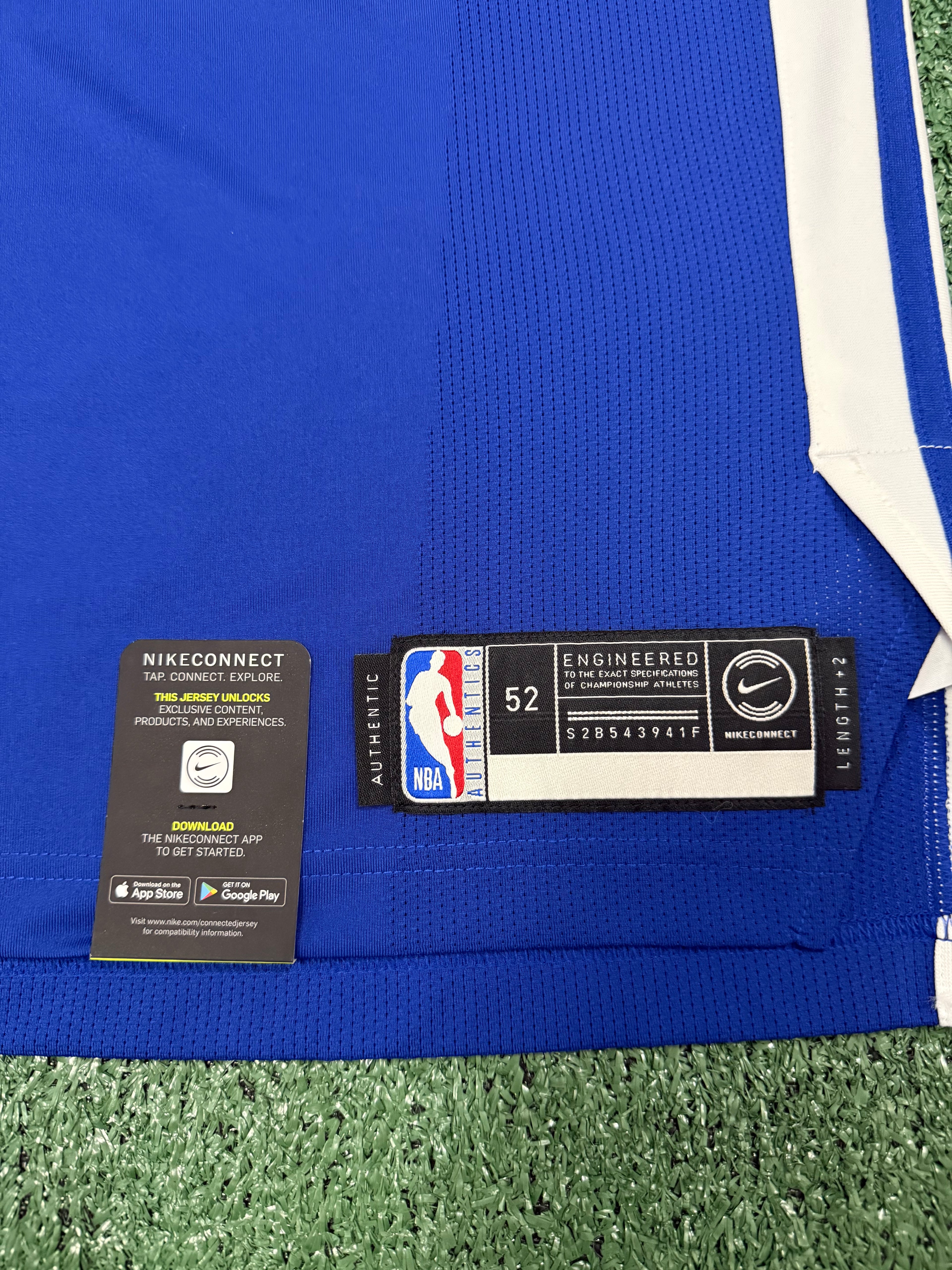 Steph Curry Golden State Warriors Jersey #30 Nike VaporKnit Authentic Blue Size 52 (XL) NBA
