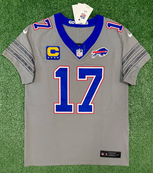 Josh Allen Buffalo Bills Jersey #17 Nike Vapor Fuse Elite Gray Size 40 (M) NFL