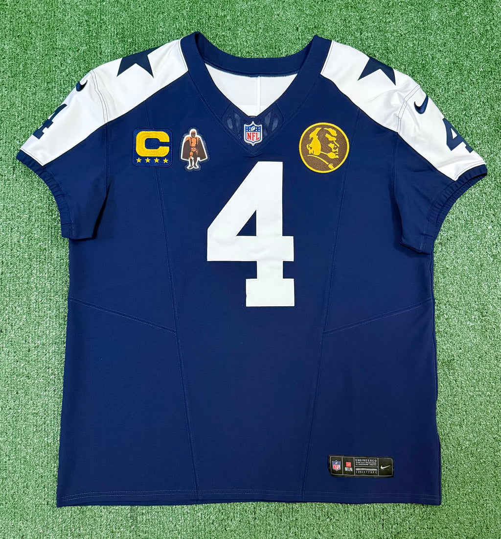 Dak Prescott Dallas Cowboys Jersey #4 Nike Vapor Fuse Elite Navy Size 48 (XL) NFL