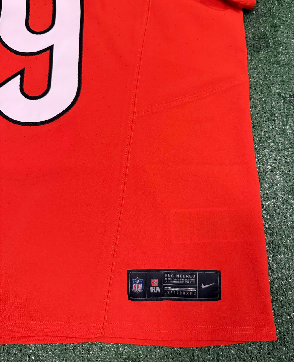 Joe Burrow Cincinnati Bengals Jersey #9 Nike Vapor FUSE Elite Orange Size 44 (L) NFL