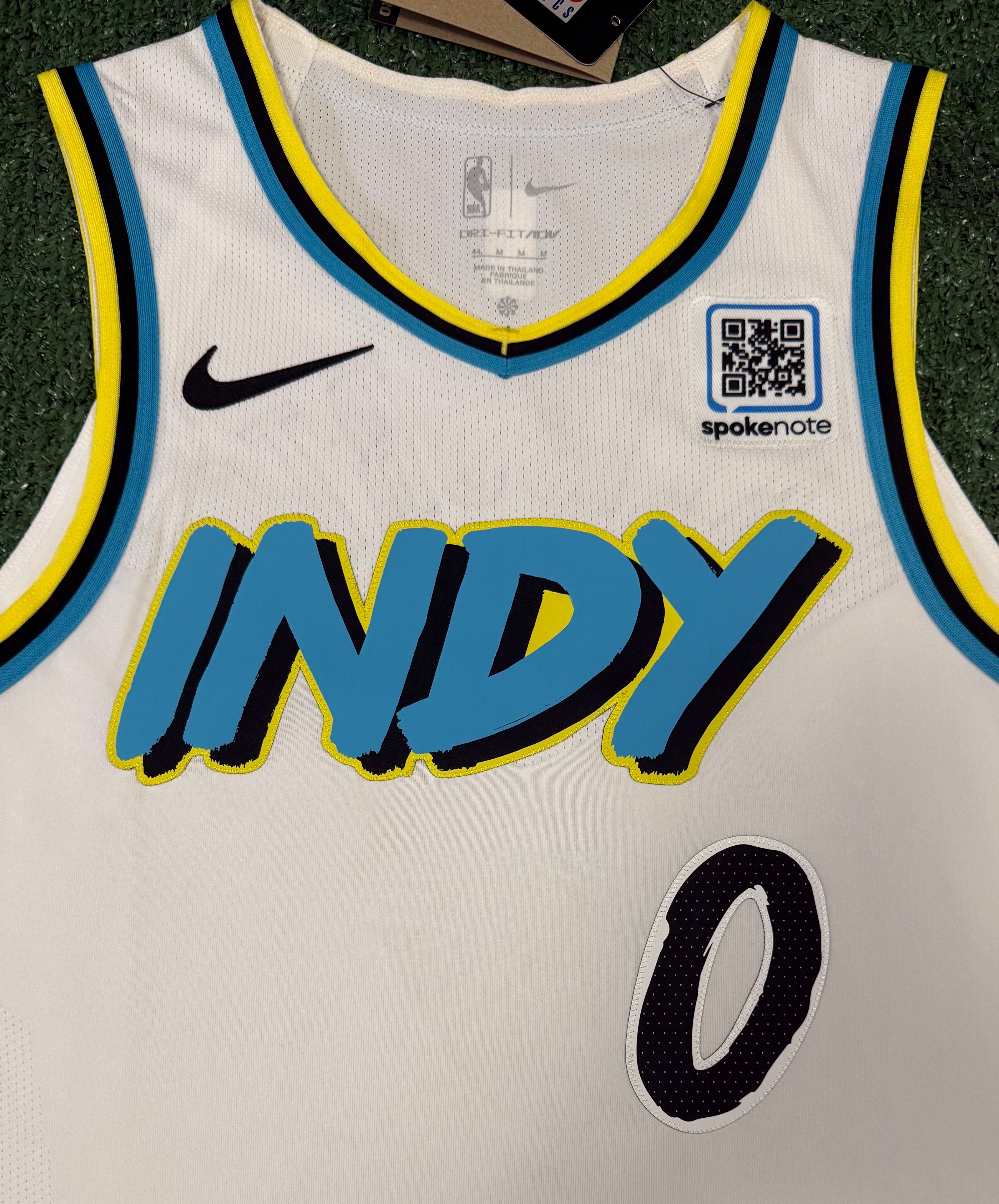 Tyrese Haliburton Indiana Pacers Jersey #0 Nike ADV Authentic White Size 44 (M) NBA