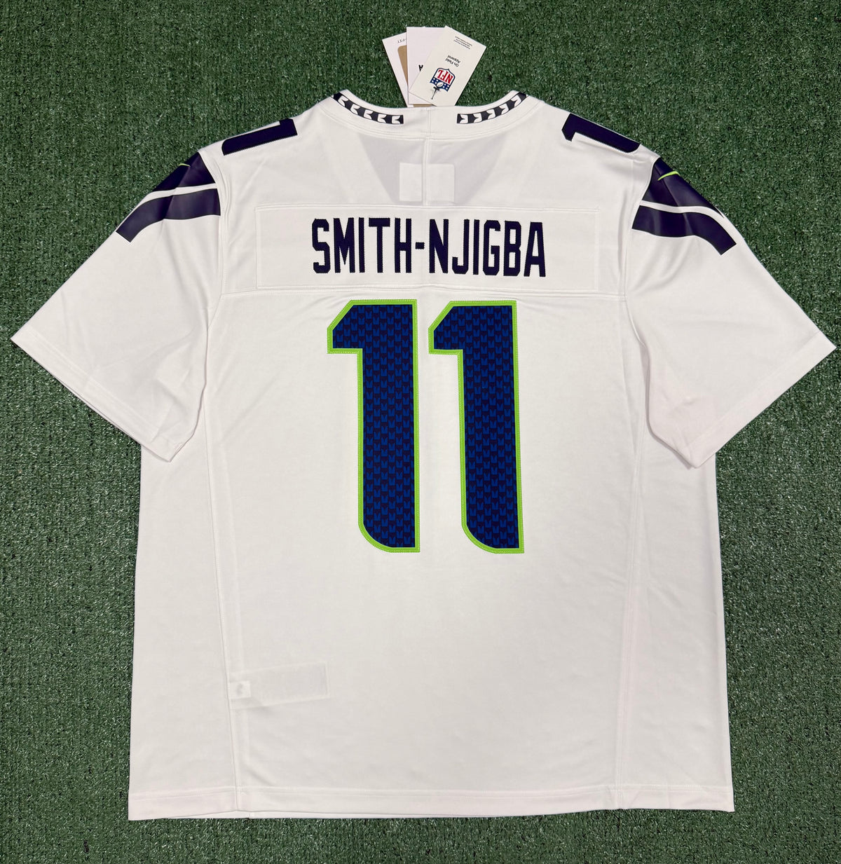 Jaxon Smith-Njigba Seattle Seahawks Jersey #11 Nike Vapor FUSE Limited White Size (XL) NFL