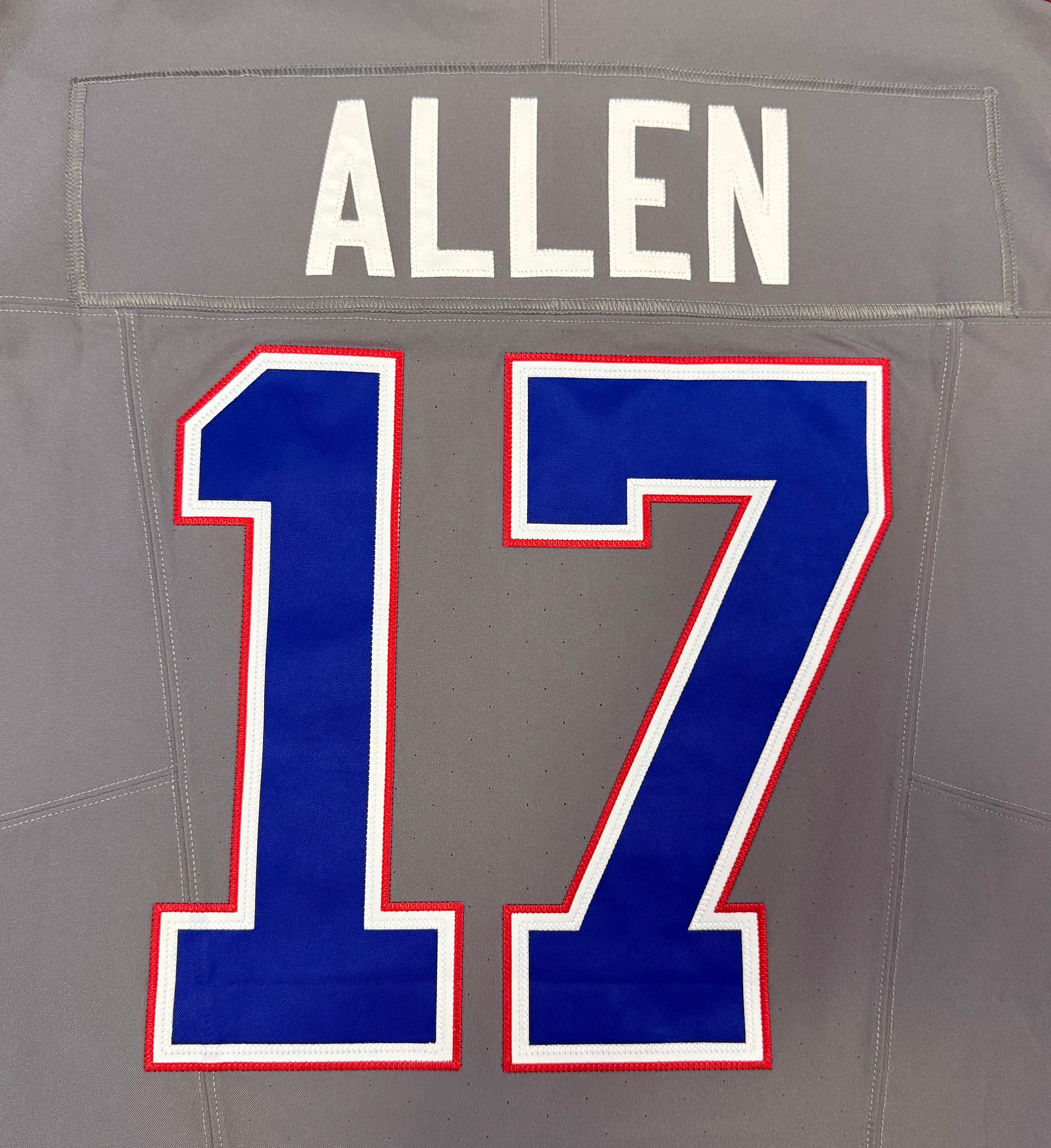 Josh Allen Buffalo Bills Jersey #17 Nike Vapor Fuse Elite Gray Size 48 (XL) NFL