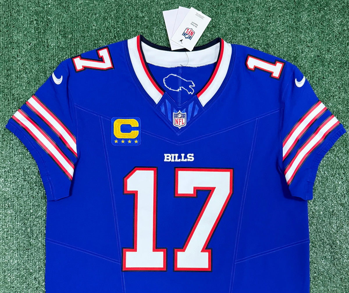 Josh Allen Buffalo Bills Jersey #17 Nike Vapor Fuse Elite Blue Size 44 (L) NFL