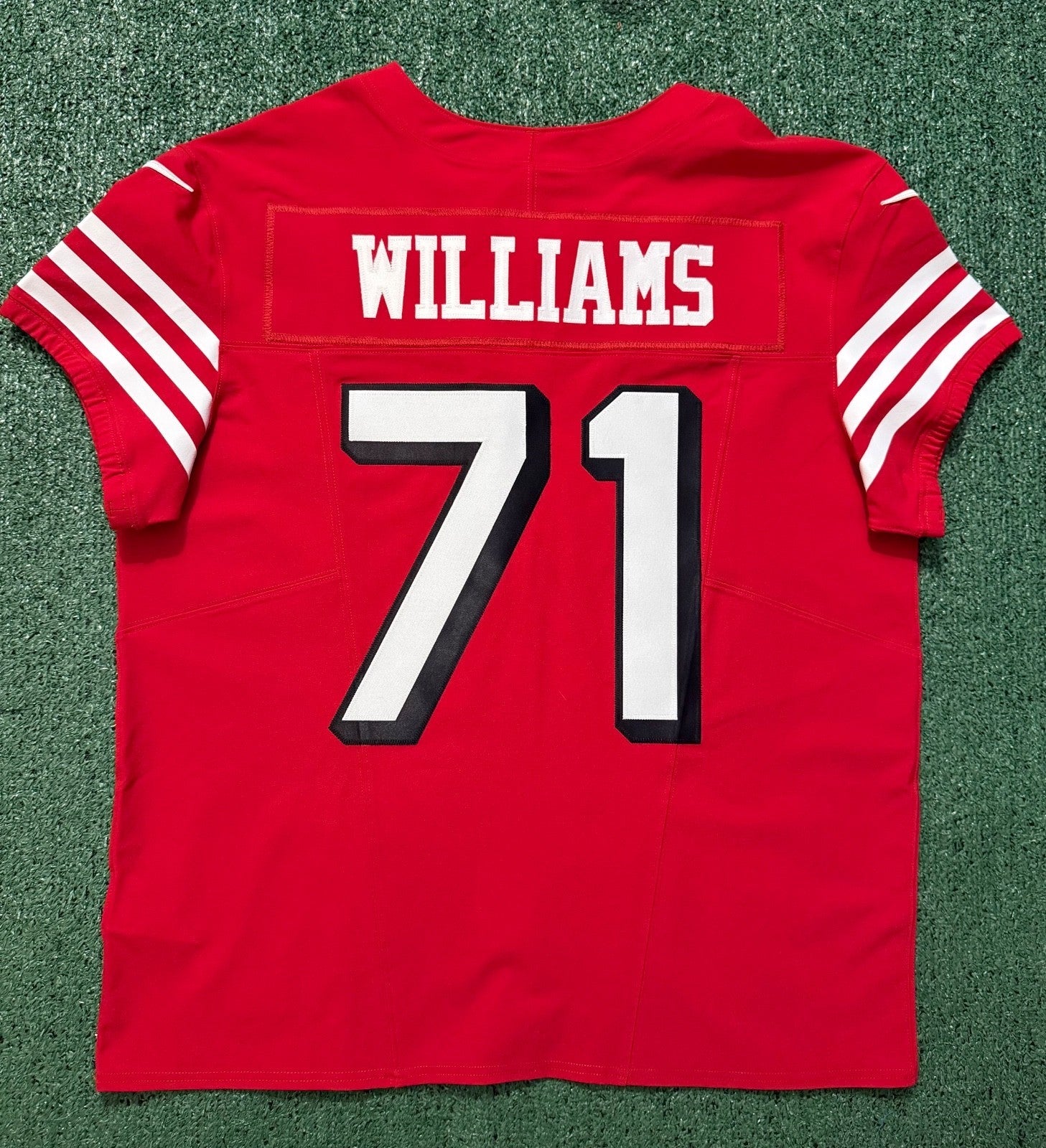 Trent Williams San Francisco 49ers Jersey #71 Nike Vapor FUSE Elite Red Size 48 (XL) NFL