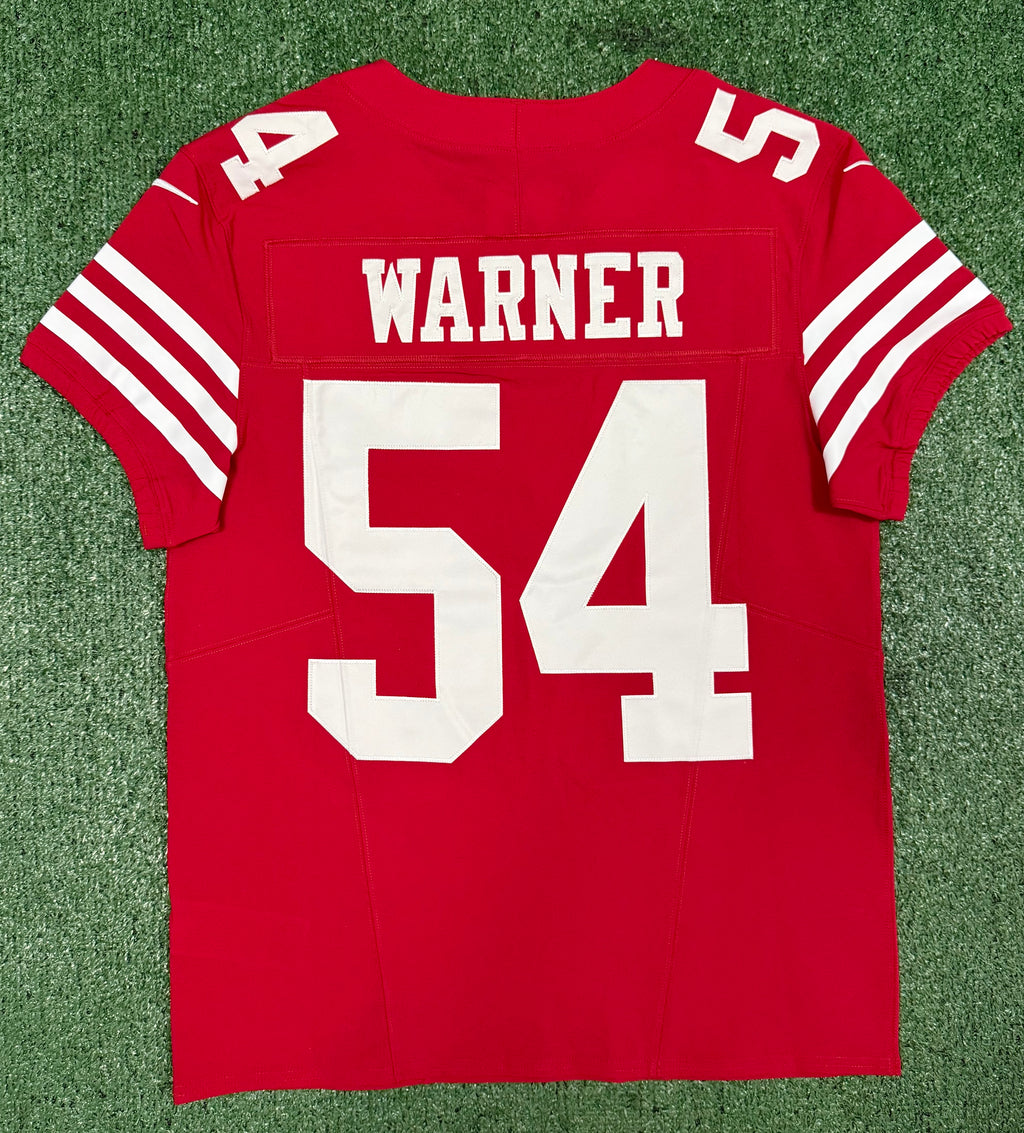 Fred Warner San Francisco 49ers Jersey #54 Nike Vapor FUSE Elite Red Size 40 (Medium) NFL