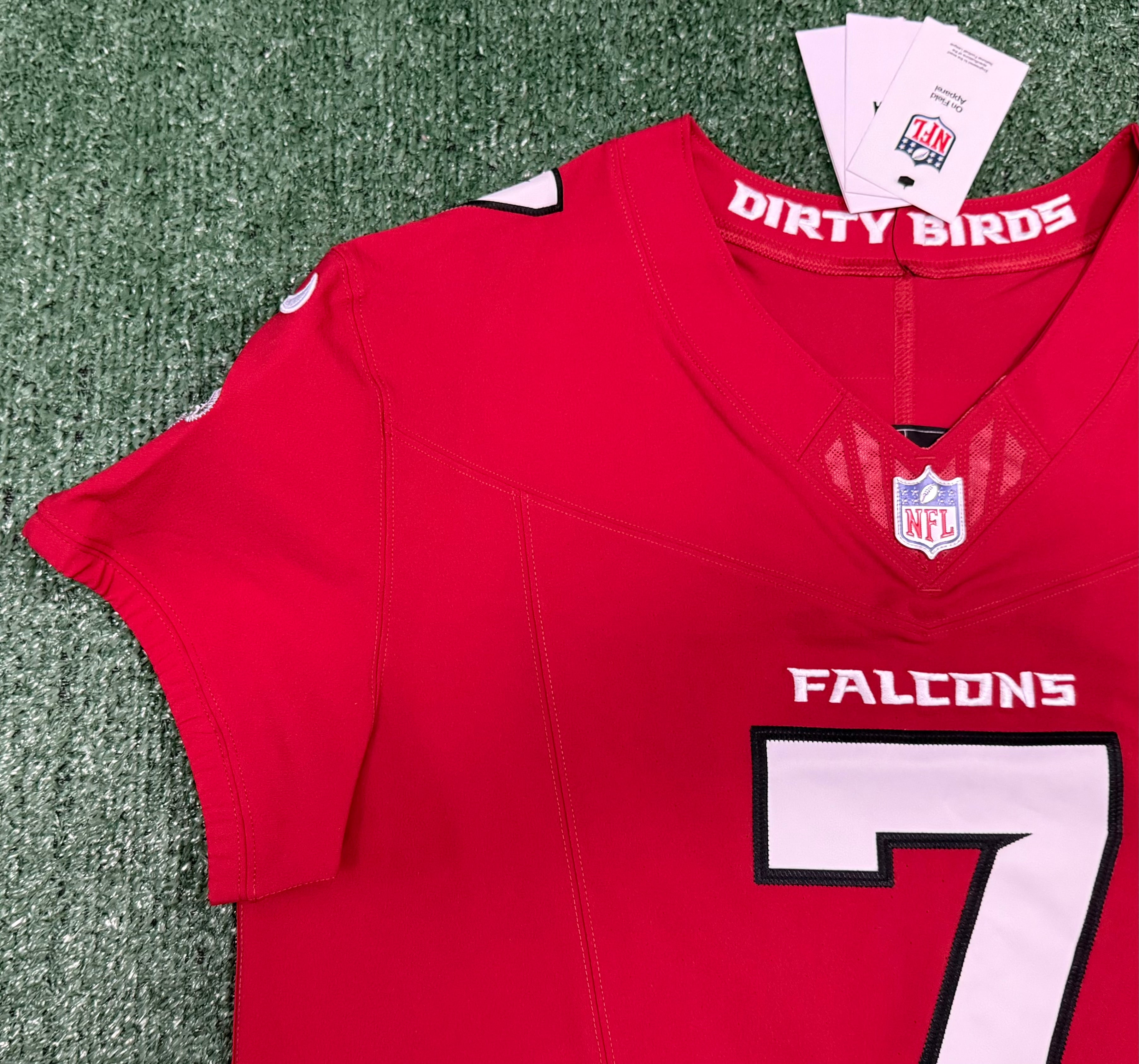 Bijan Robinson Atlanta Falcons Jersey #7 Nike Vapor FUSE Elite Red Size 44 (Large) NFL
