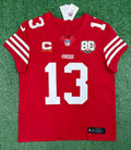Brock Purdy San Francisco 49ers Jersey #13 Nike Vapor FUSE Elite Red Size 44 (Large) NFL