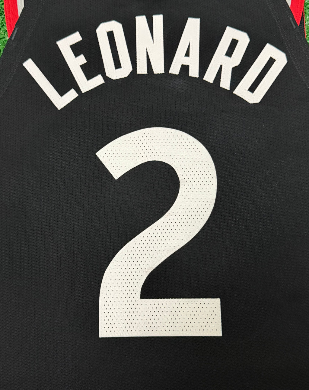 Kawhi Leonard Toronto Raptors Jersey #2 Nike Vaporknit Authentic Black Size 44 (M) NBA
