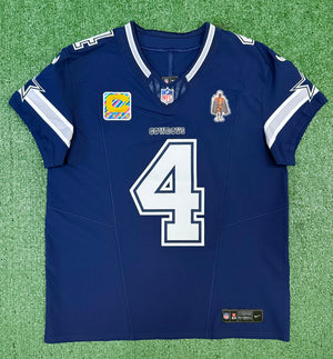 Dak Prescott Dallas Cowboys Jersey #4 Nike Vapor Fuse Elite Navy Size 44 (Large) NFL