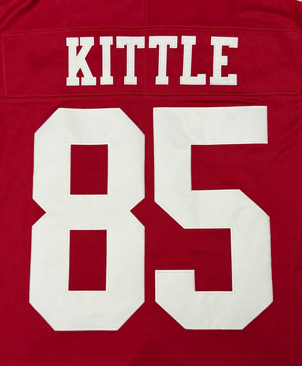 George Kittle San Francisco 49ers Jersey #85 Nike Vapor Fuse Limited Stitched Red Size (Large) NFL