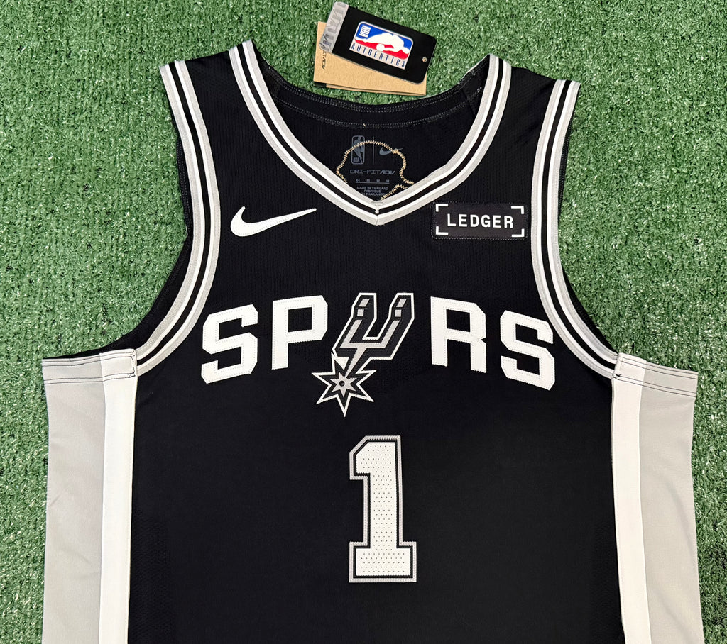 Victor Wembanyama San Antonio Spurs Jersey #1 Nike ADV Authentic Black Size 44 (M) NBA