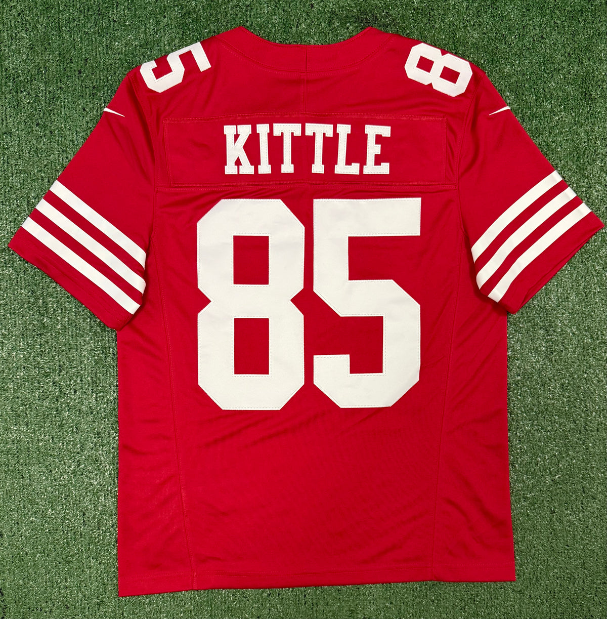 George Kittle San Francisco 49ers Jersey #85 Nike Vapor Fuse Limited Stitched Red Size (Medium) NFL