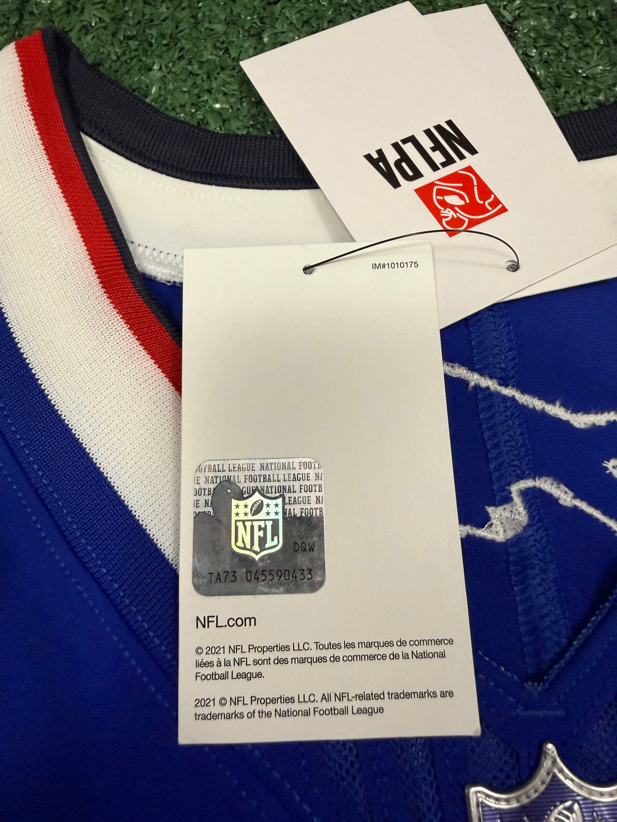 Josh Allen Buffalo Bills Jersey #17 Nike Vapor Fuse Elite Blue Size 48 (XL) NFL