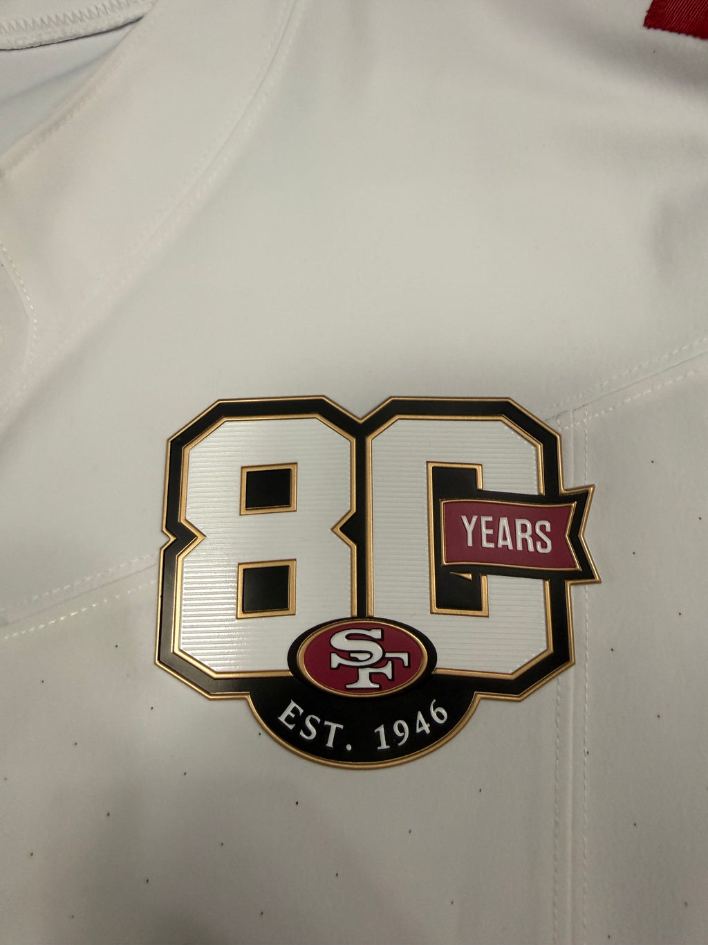 Brock Purdy San Francisco 49ers Jersey #13 Nike Vapor FUSE Elite White Size 40 (Medium) NFL