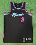 Dwayne Wade Miami Heat Jersey #3 Nike Vaporknit Authentic Black Size 52 (XL) NBA