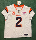 Pat Surtain II Denver Broncos Jersey #2 Nike Vapor Fuse Elite White Size 48 (XL) NFL