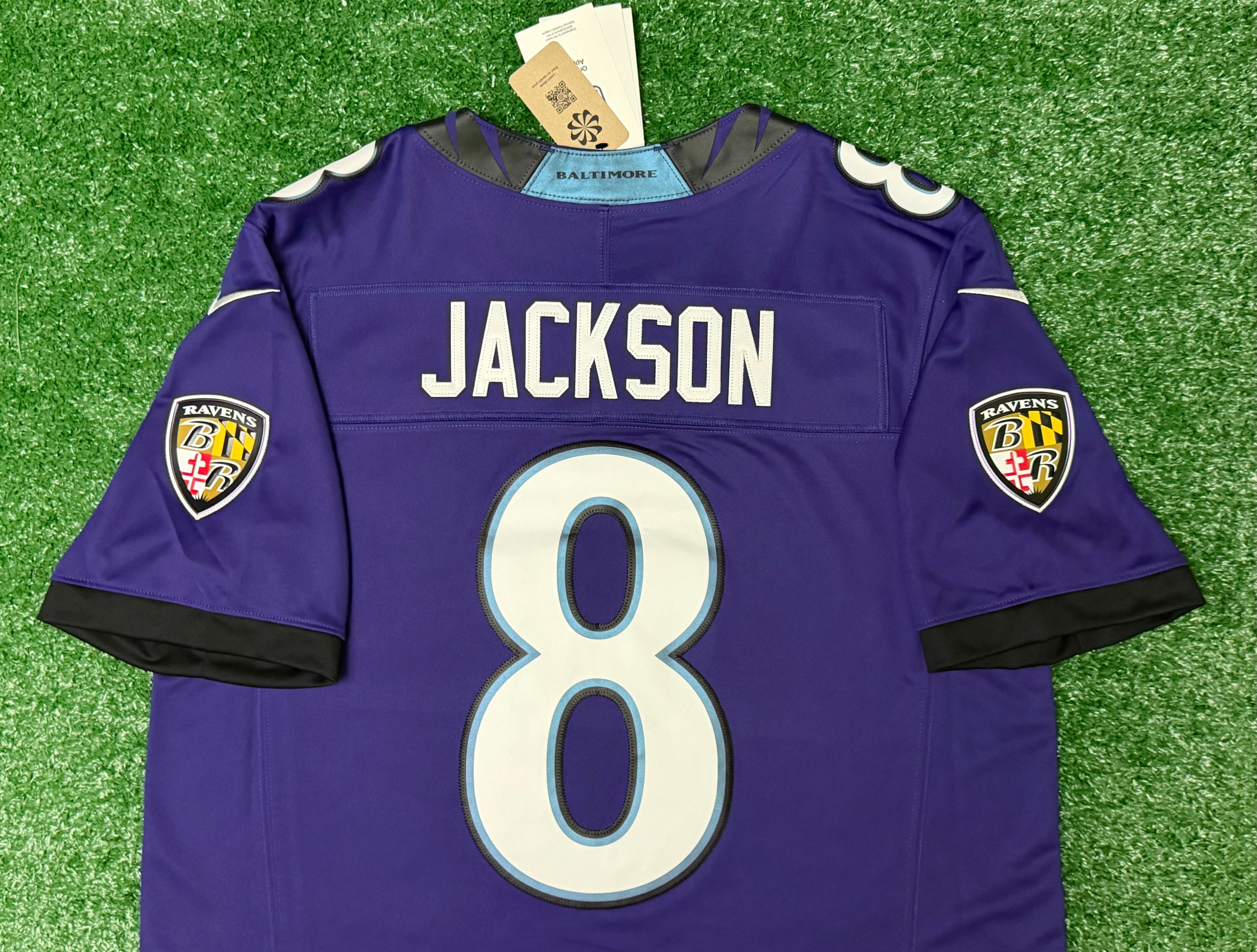 Lamar Jackson Baltimore Ravens Jersey #8 Nike Vapor FUSE Limited Purple Size (Large) NFL