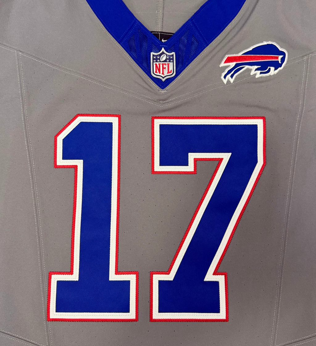 Josh Allen Buffalo Bills Jersey #17 Nike Vapor Fuse Elite Gray Size 48 (XL) NFL