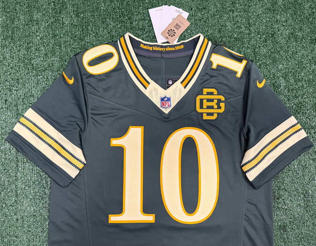 Jordan Love Green Bay Packers Jersey #10 Nike FUSE Rivalry Green Size (Large) NFL