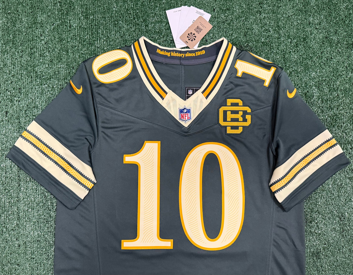 Jordan Love Green Bay Packers Jersey #10 Nike FUSE Rivalry Green Size (Large) NFL