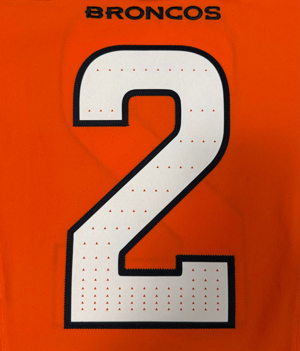 Pat Surtain II Denver Broncos Jersey #2 Nike Vapor Fuse Elite Orange Size 44 (L) NFL
