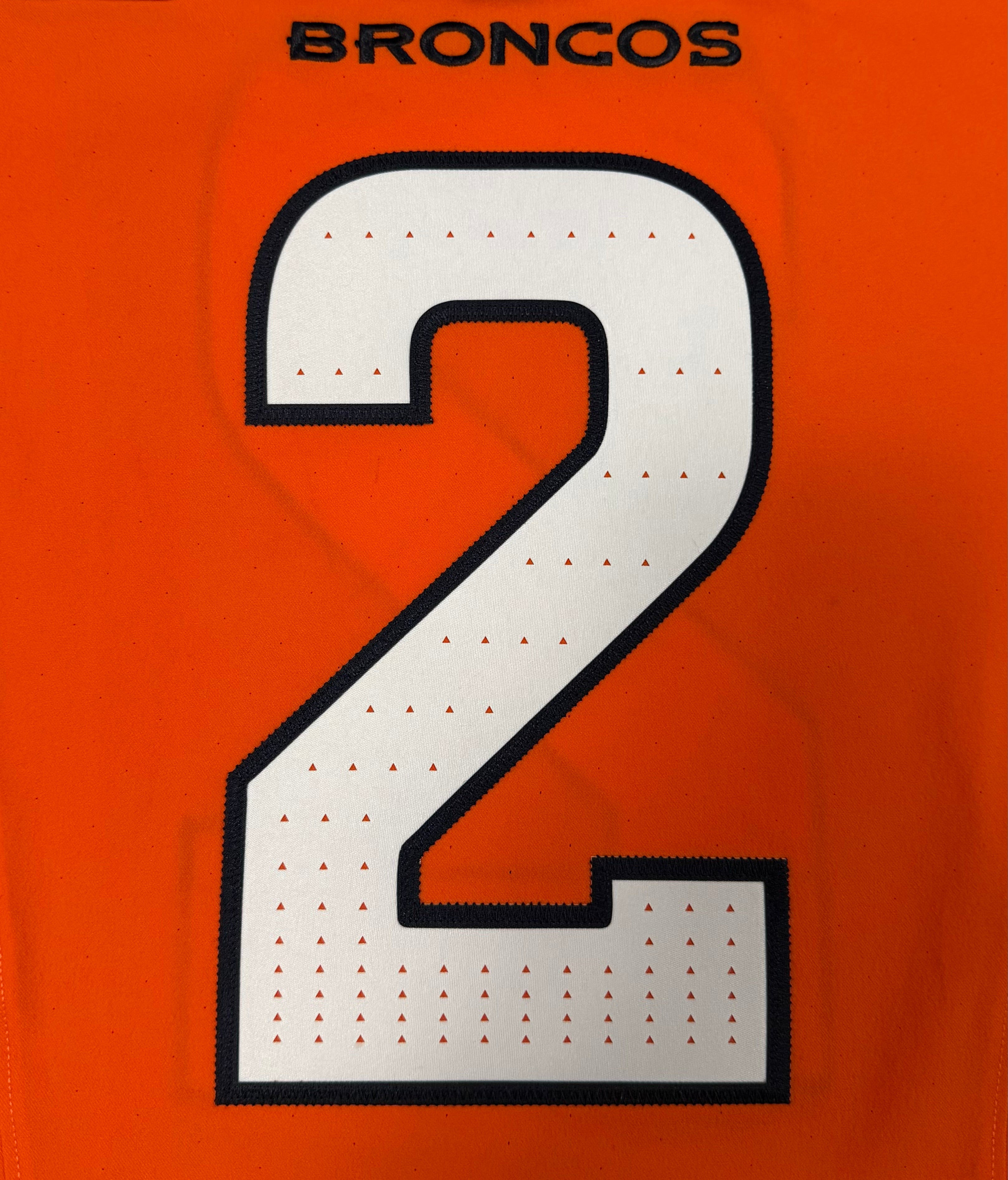 Pat Surtain II Denver Broncos Jersey #2 Nike Vapor Fuse Elite Orange Size 44 (L) NFL